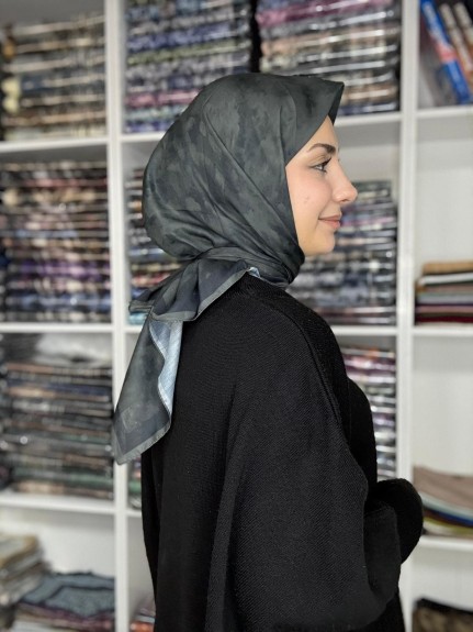  - Bulut Desen Soft Eşarp Antarasit