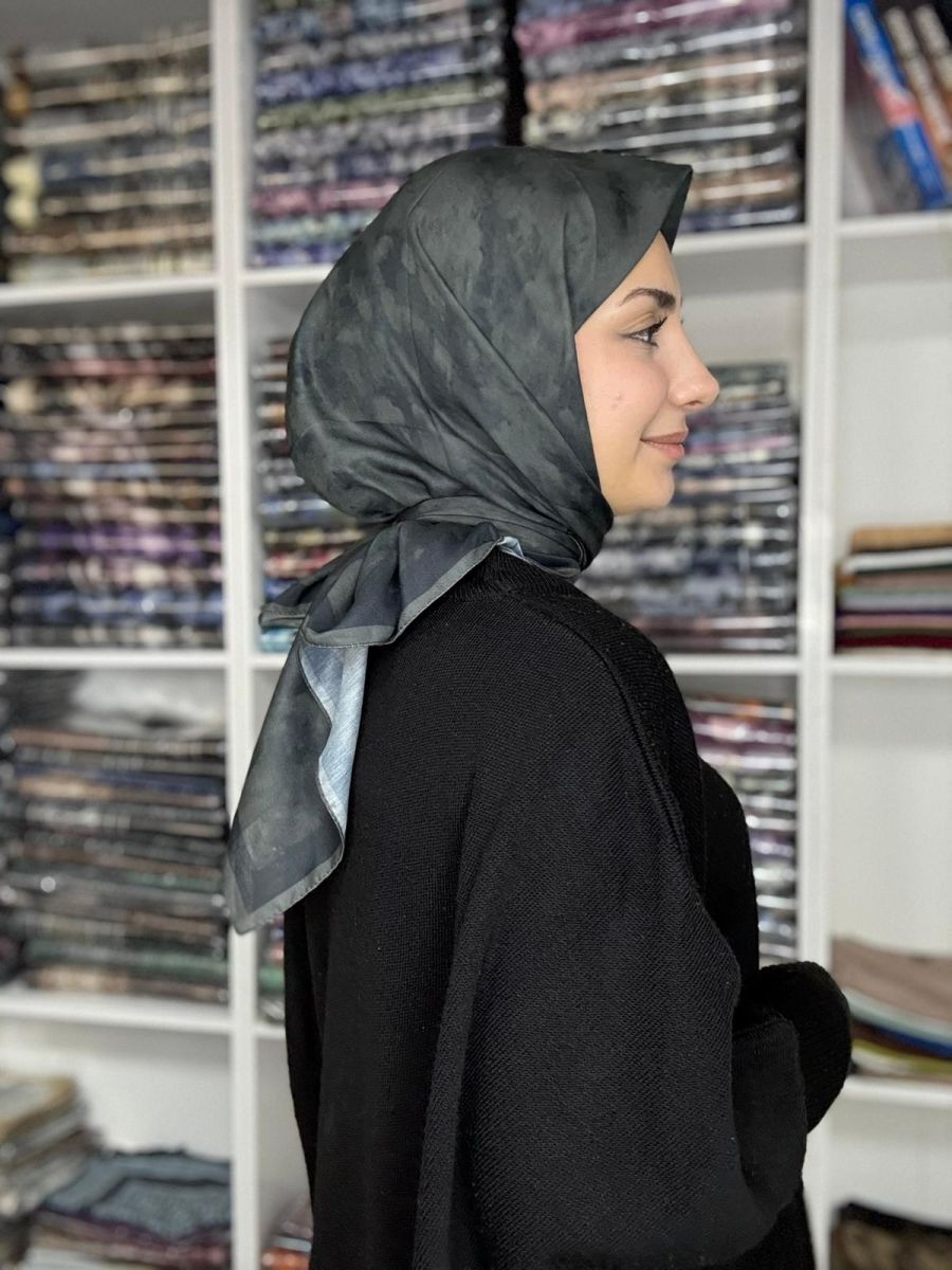 Bulut Desen Soft Eşarp Antarasit