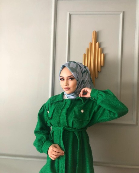 Nurgül'ün Tercihi Rayon Eşarp - Mint - Thumbnail