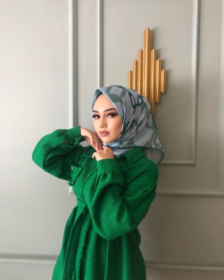 Nurgül'ün Tercihi Rayon Eşarp - Mint - Thumbnail