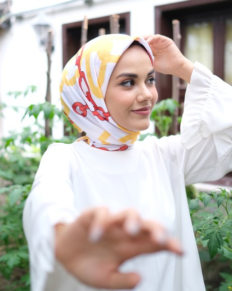 Rayon Eşarp - Sarı - Thumbnail
