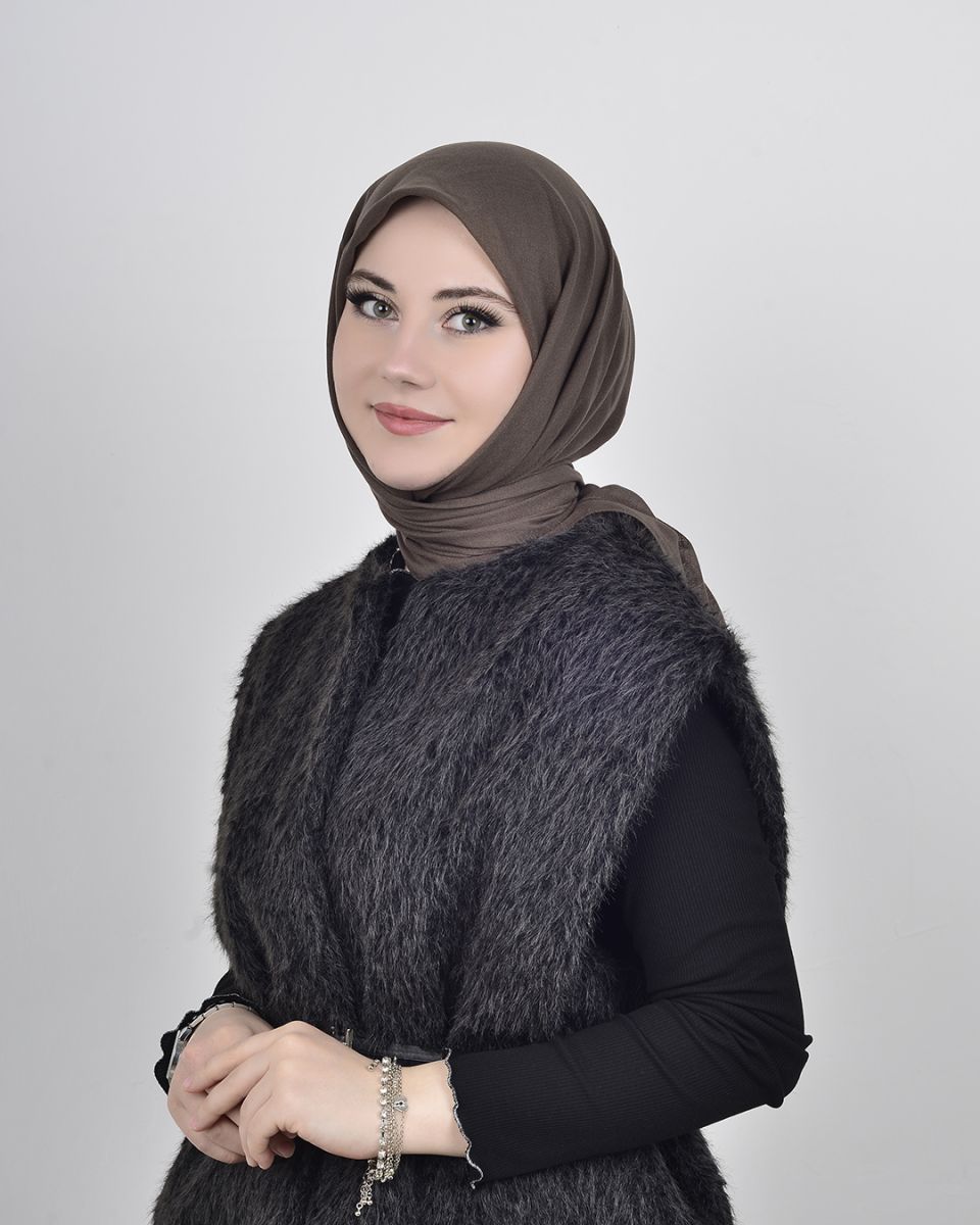 Düz Pamuk Eşarp Bakır