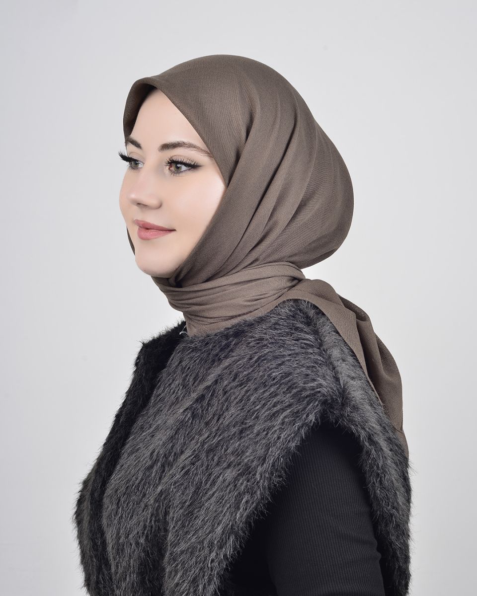 Düz Pamuk Eşarp Bakır