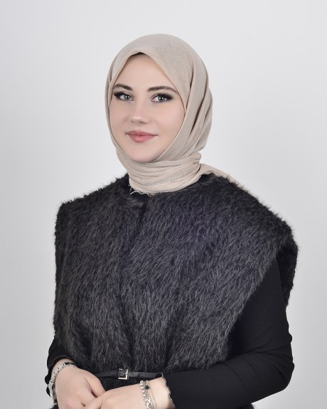  - Düz Pamuk Eşarp Taş