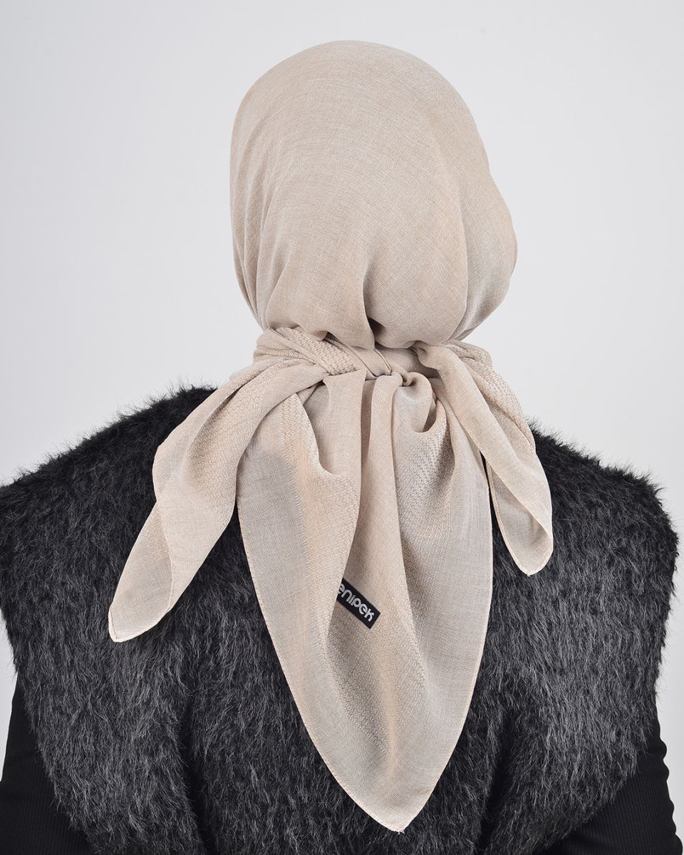 Düz Pamuk Eşarp Taş