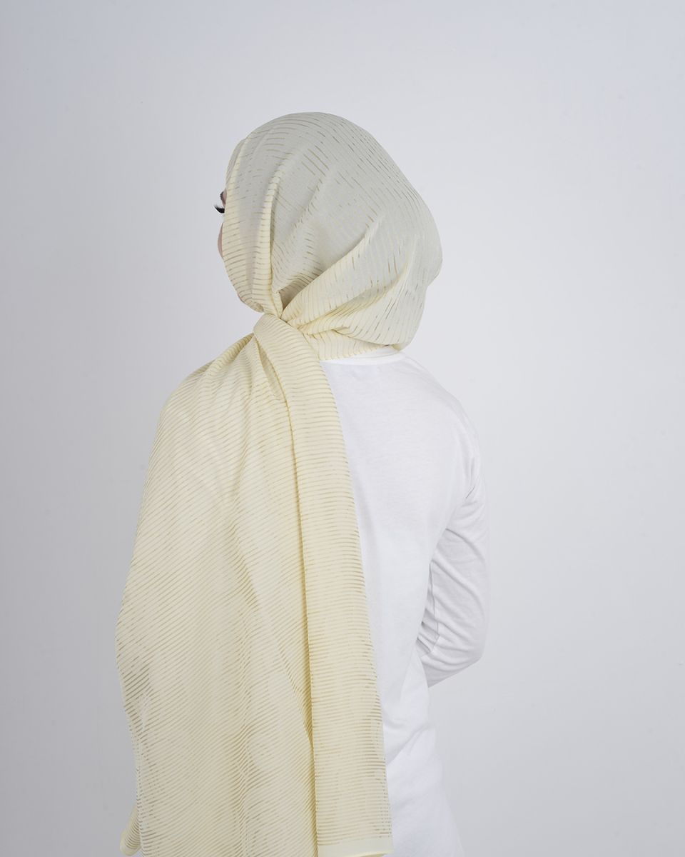 Floş Viskon Şal Krem