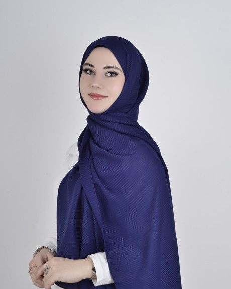  - Floş Viskon Şal Lacivert