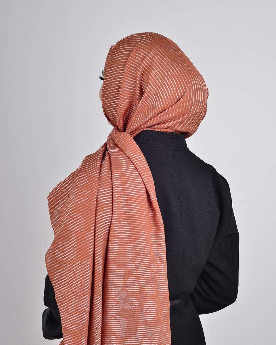 Floş Viskon Şal Taba