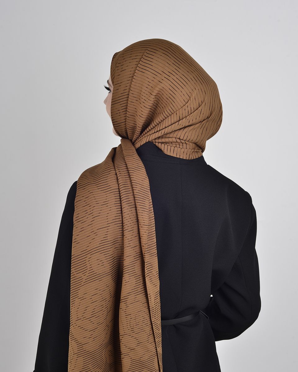 Floş Viskon Şal Tarçın