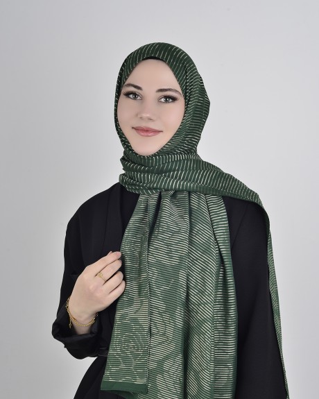  - Floş Viskon Şal Zümrüt