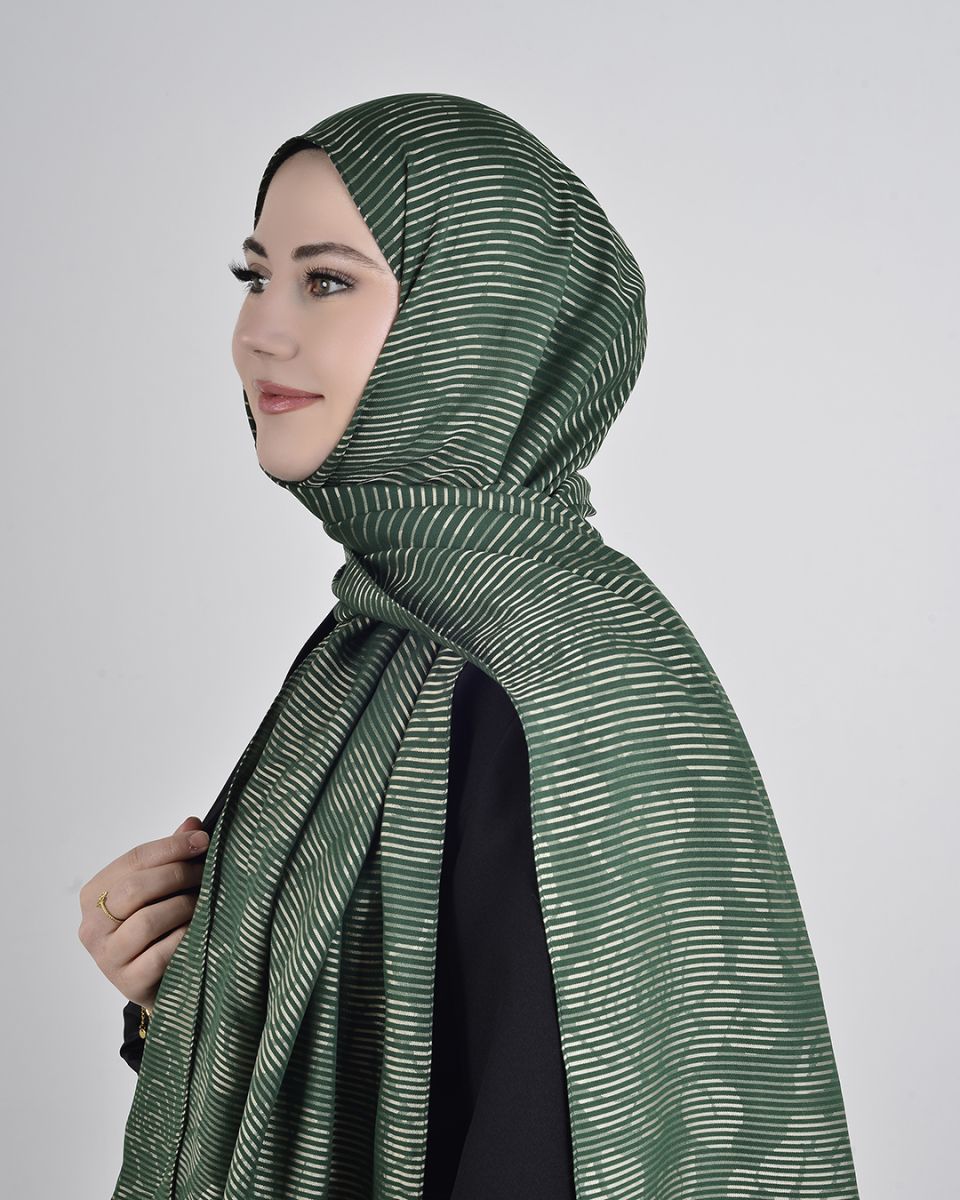 Floş Viskon Şal Zümrüt