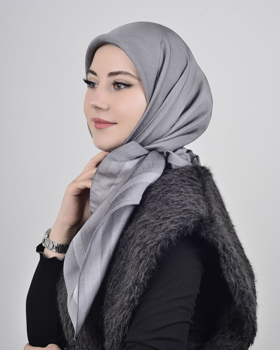 Hayal Abiye Eşarp Füme