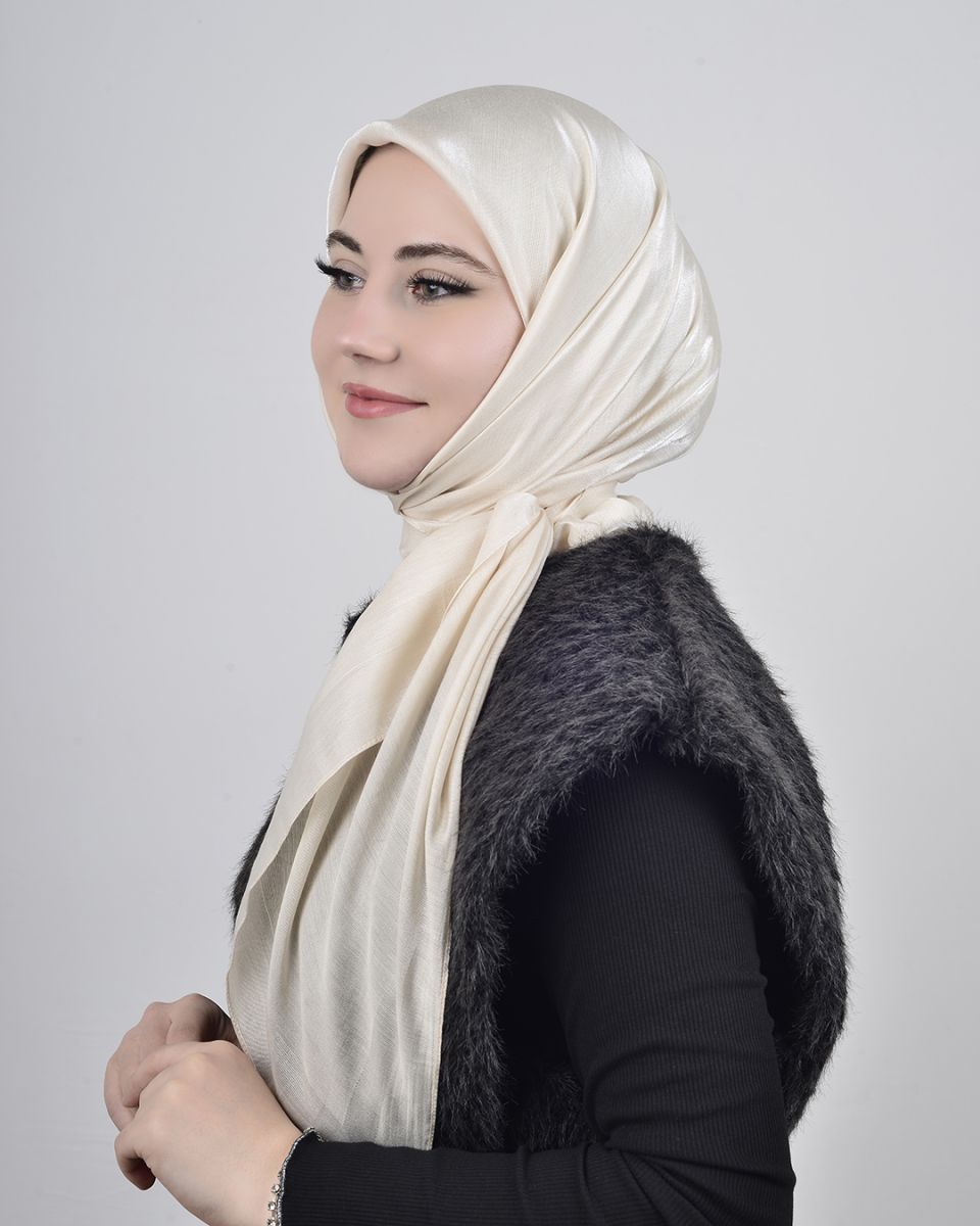 Hayal Abiye Eşarp Krem