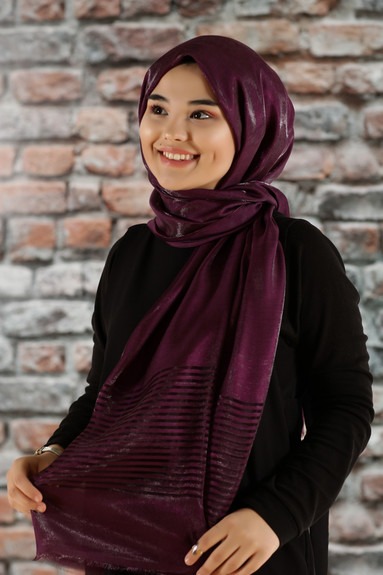 zenipek - Hayal Abiye Şal - Mürdüm