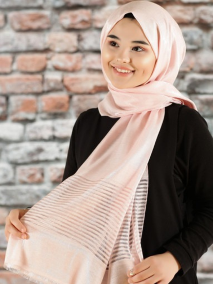 Zenipek - Hayal Abiye Şal - Pudra