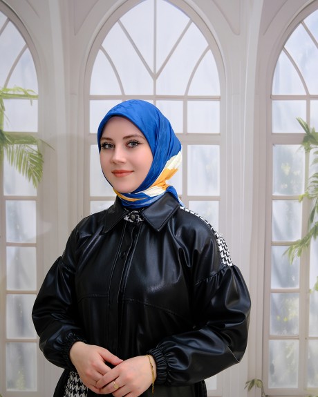  - İpeksi Jakar Eşarp - Mavi