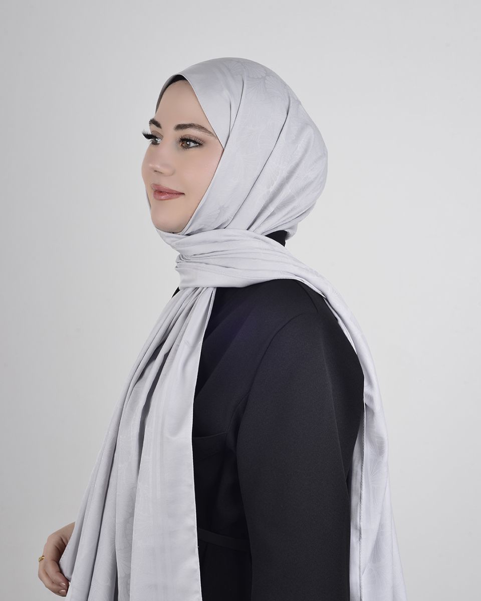 İpeksi Jakar Şal Gümüş