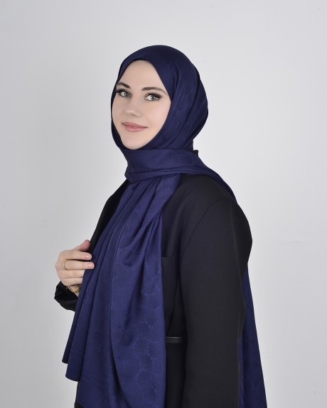  - İpeksi Jakar Şal Koyu Lacivert