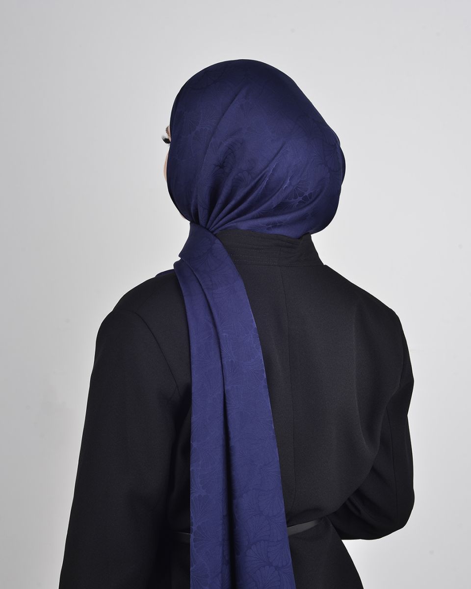 İpeksi Jakar Şal Koyu Lacivert