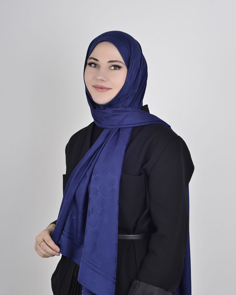 İpeksi Jakar Şal Lacivert