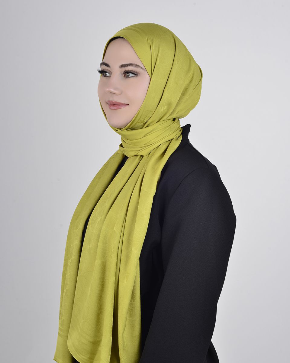 İpeksi Jakar Şal Yağ Yeşili