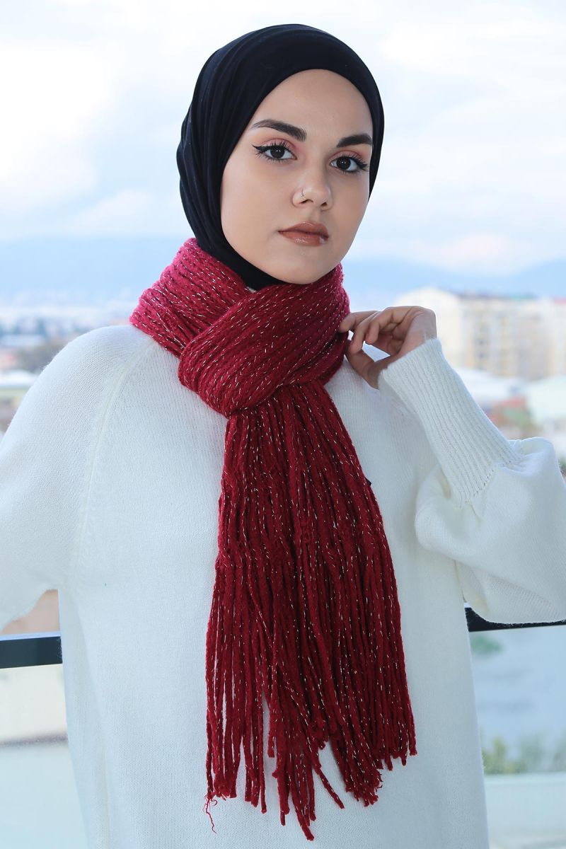 Kadın Boyun Atkısı - Kırmızı