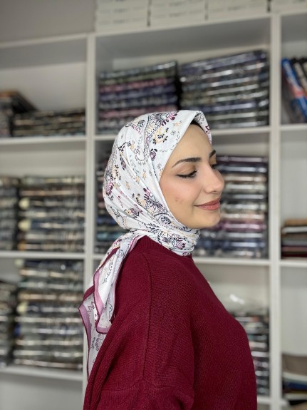  - Kraş Eşarp Vişne