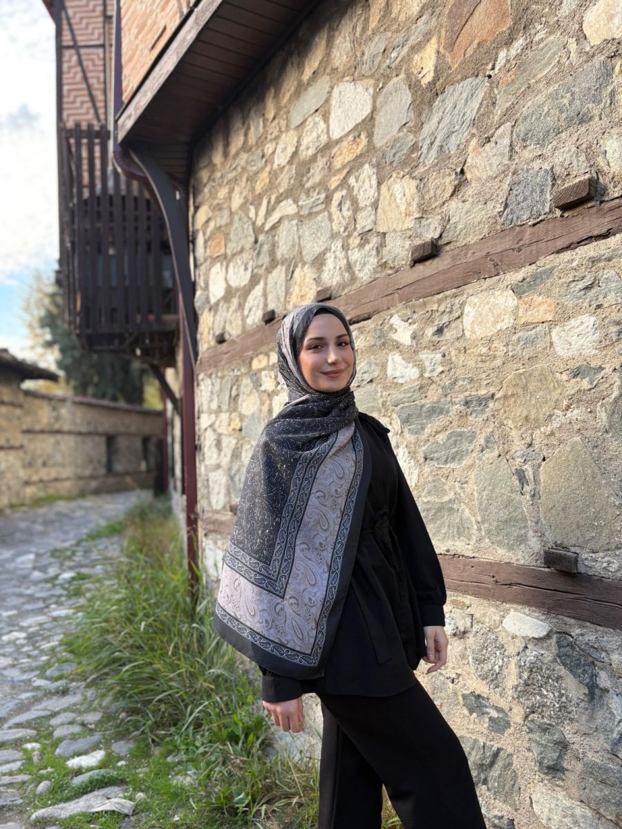 Marrakech Şal Siyah Vizon