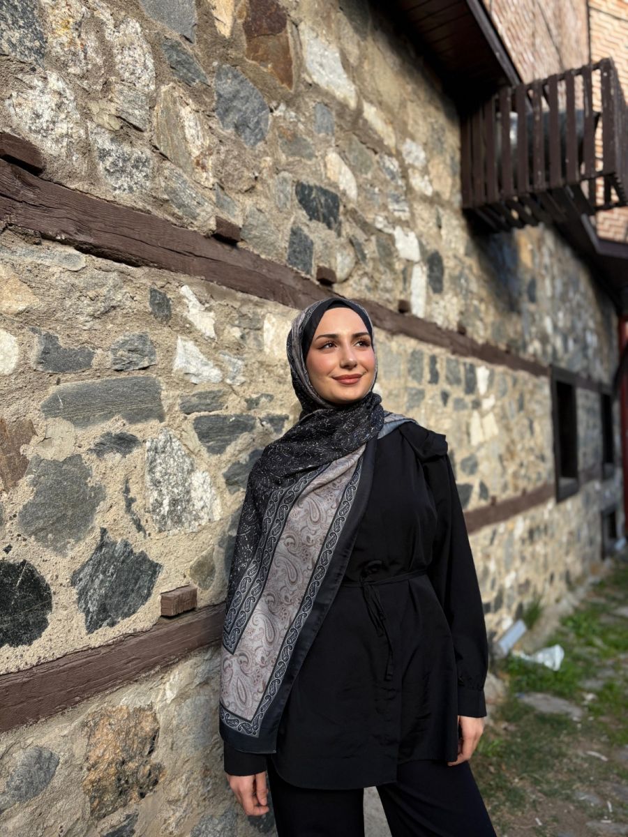 Marrakech Şal Siyah Vizon