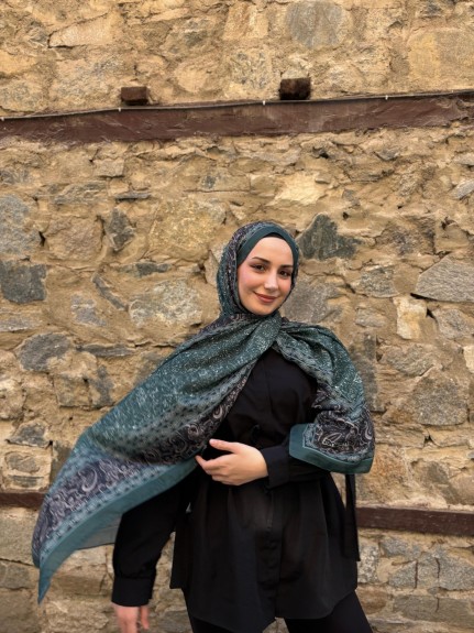  - Marrakech Şal Zümrüt Siyah