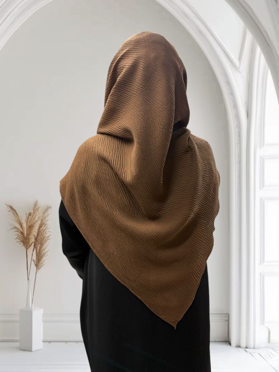 Mio Caz 120cm x 120cm Eşarp - Caramel