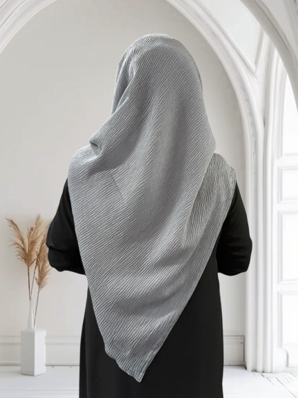  - Mio Caz 120cm x 120cm Eşarp - Gri