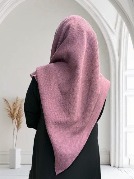  - Mio Caz 120cm x 120cm Eşarp - Gül Kurusu