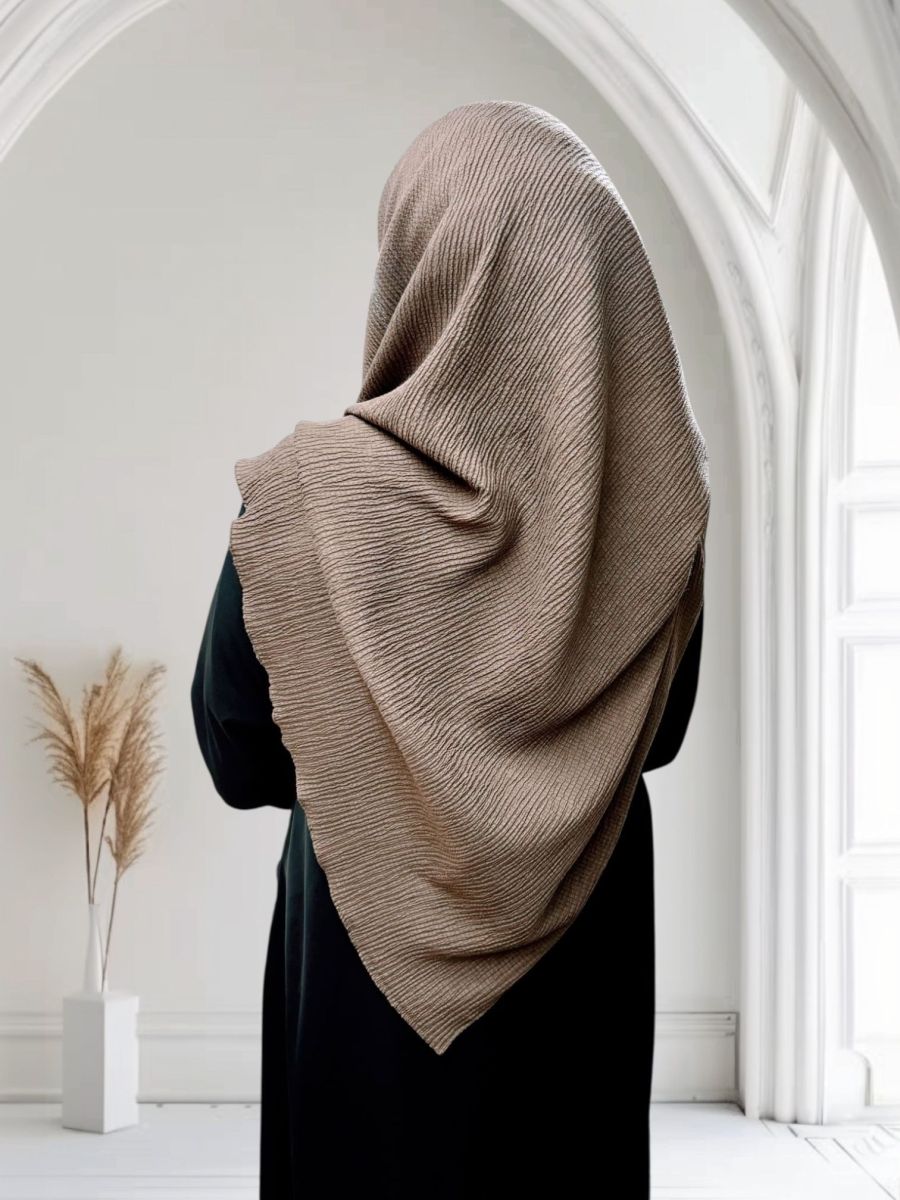 Mio Caz 120cm x 120cm Eşarp - Kestane