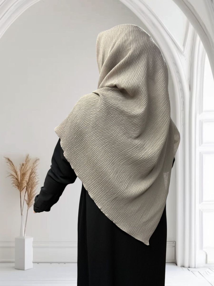 Mio Caz 120cm x 120cm Eşarp - Vizon