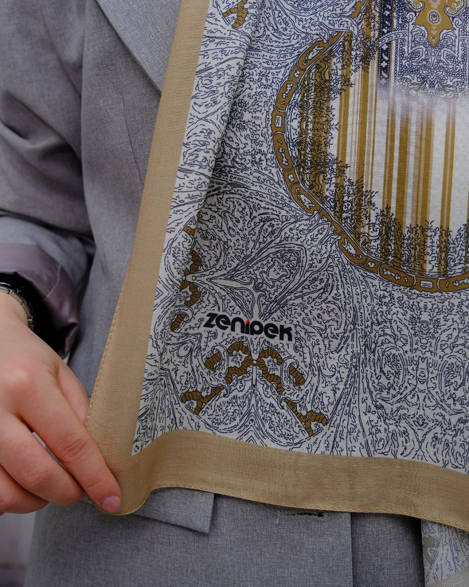 Nuit Desen Şal Gold