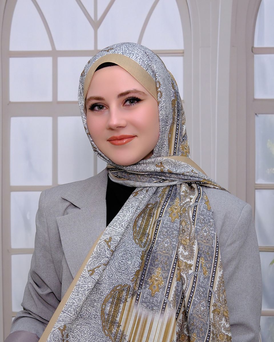 Nuit Desen Şal Gold