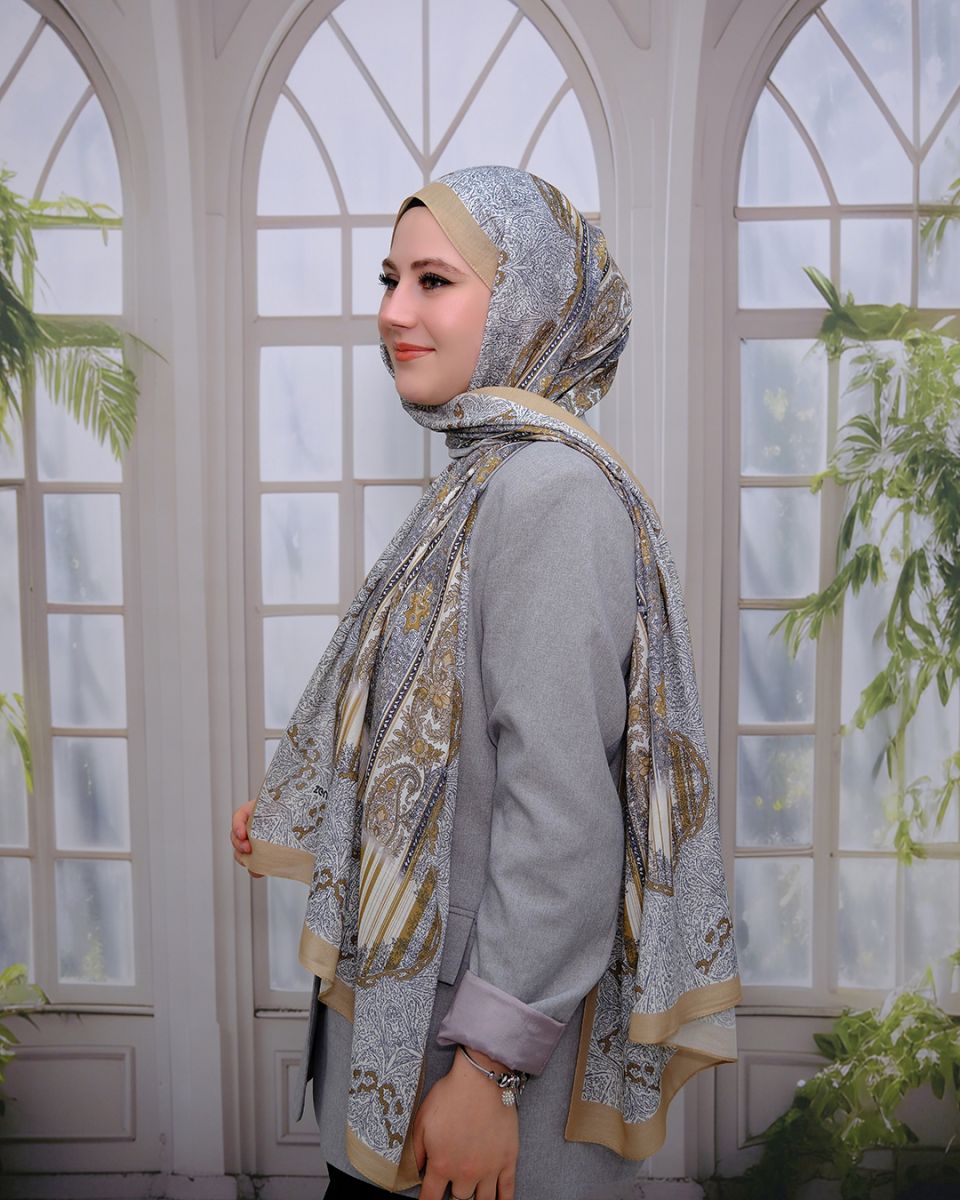 Nuit Desen Şal Gold