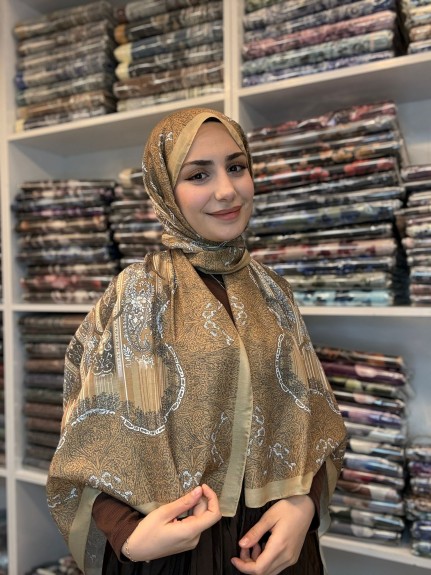  - Nuit Desen Şal Gold