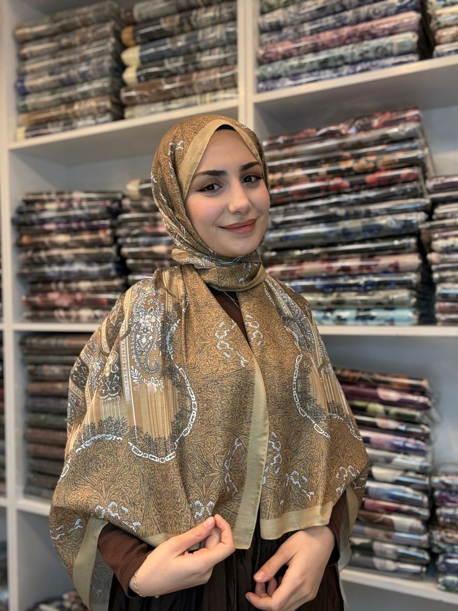 Nuit Desen Şal Gold