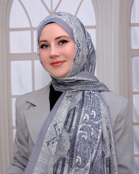  - Nuit Desen Şal Gri