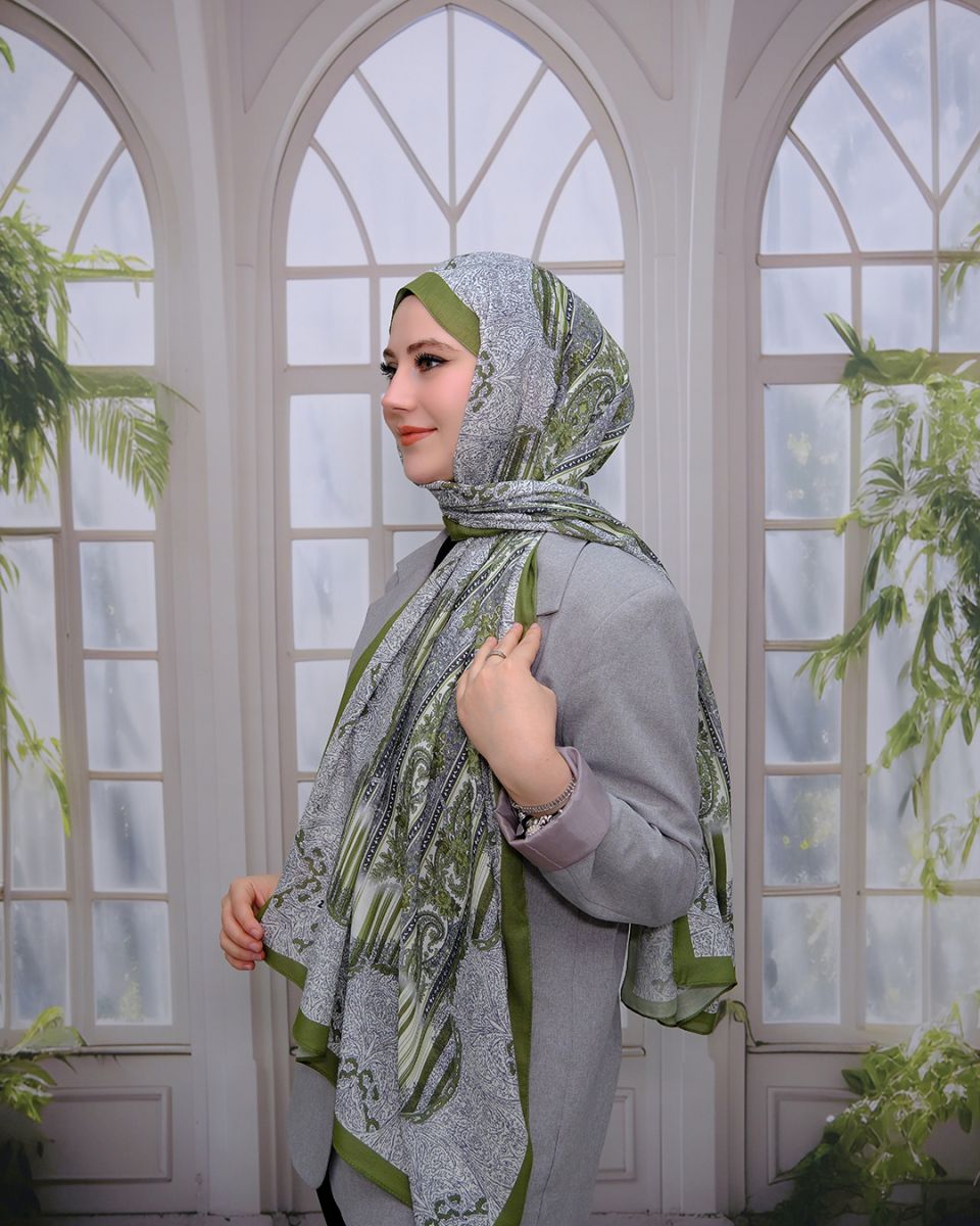 Nuit Desen Şal Mint