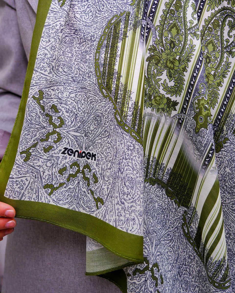 Nuit Desen Şal Mint