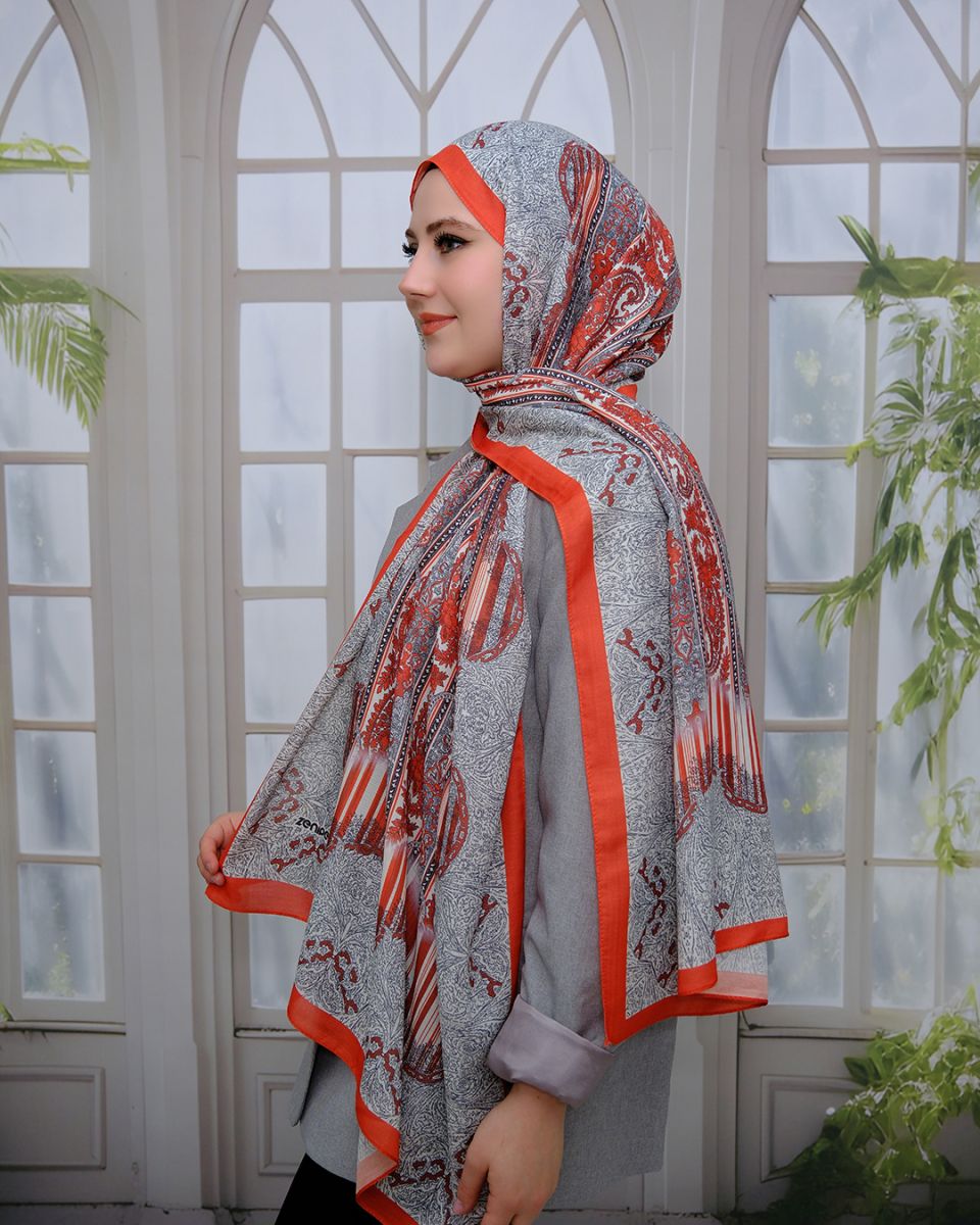 Nuit Desen Şal Turuncu