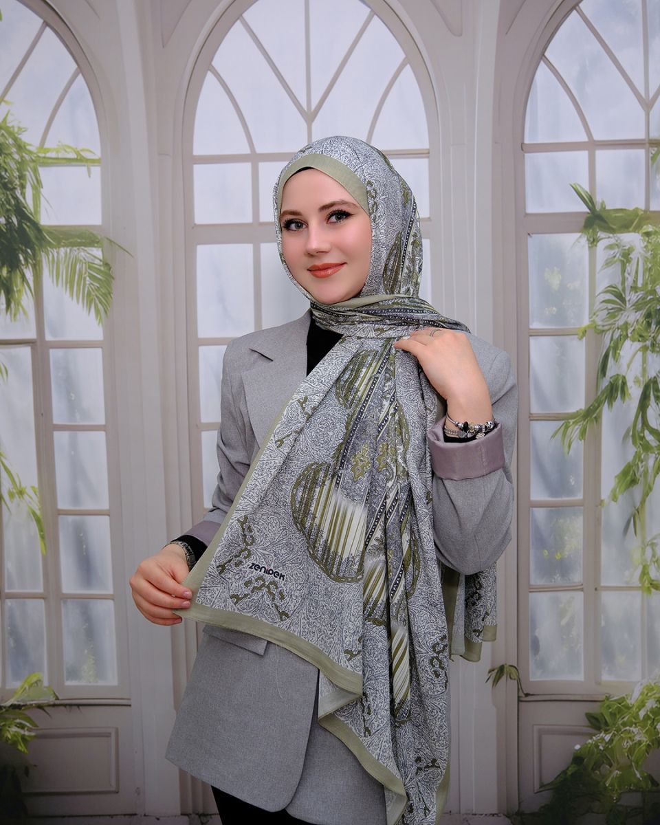 Nuit Desen Şal Yeşil