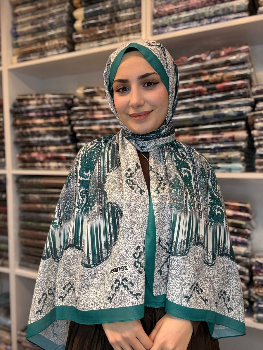 Nuit Desen Şal Zümrüt