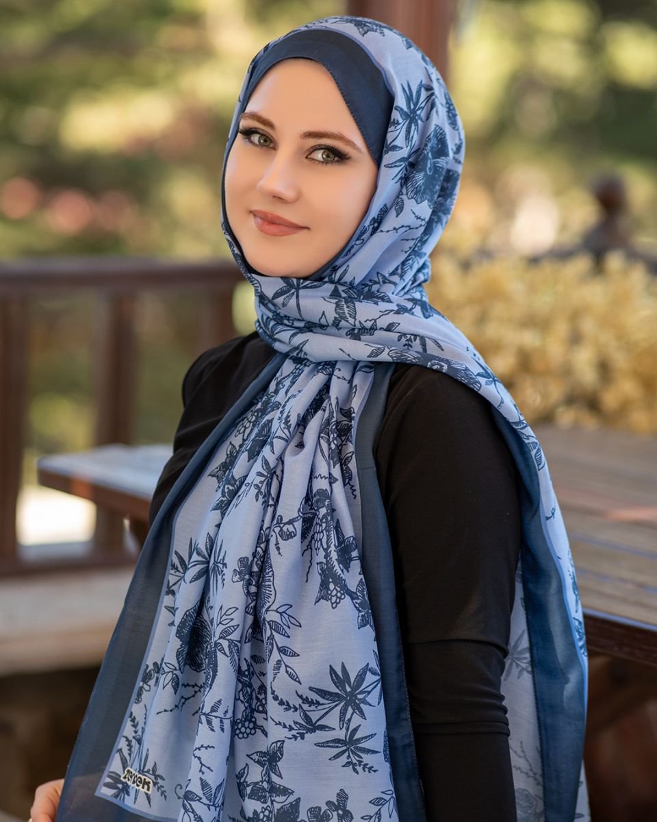 Pamuk İpek Şal Harmony - Leylak