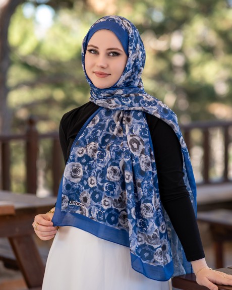  - Pamuk İpek Şal Rosamary - Saks