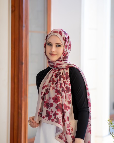  - Pamuk İpek Şal Rossa - Bej