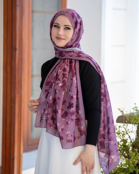  - Pamuk İpek Şal Rossa - Gül Kurusu